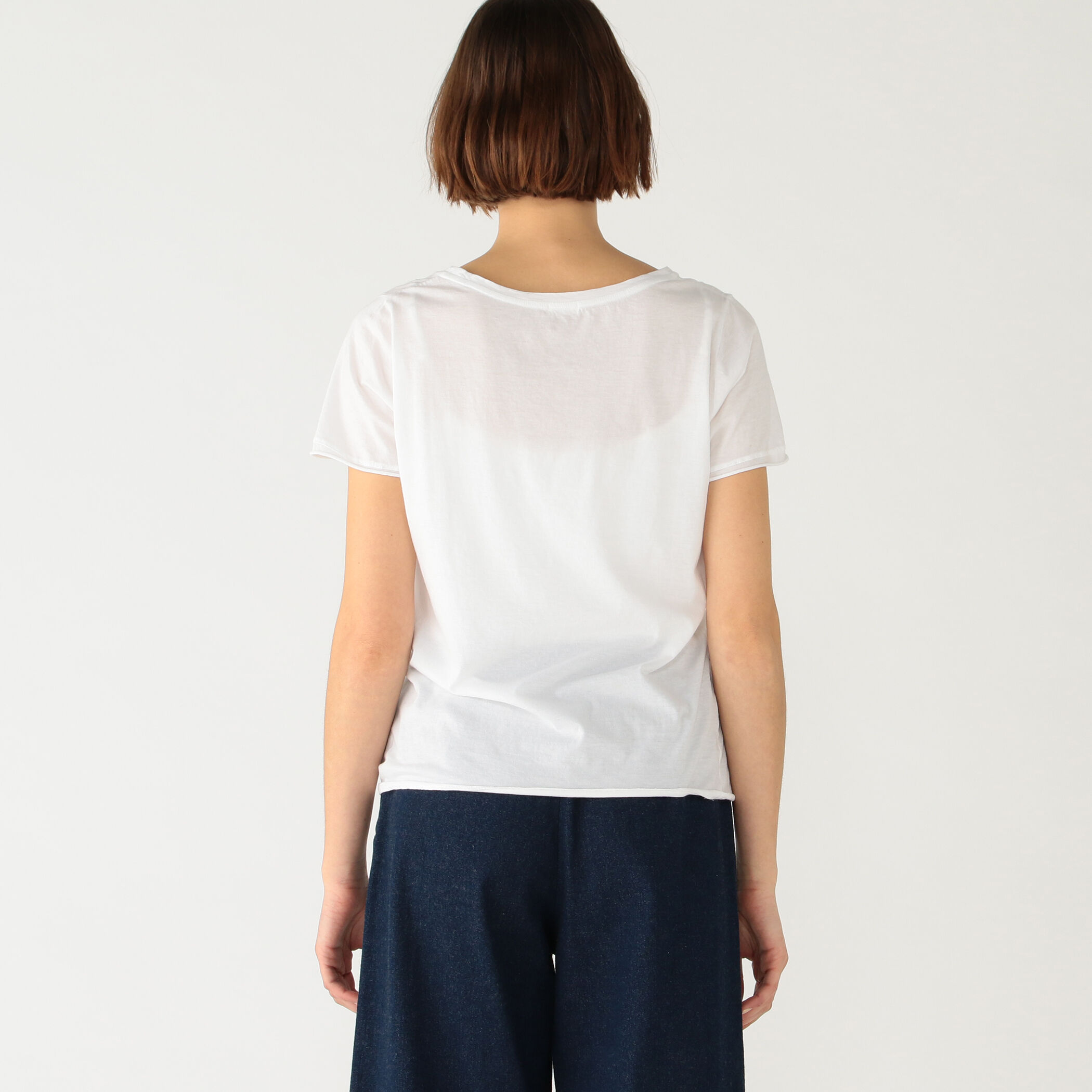 TOMORROWLAND / トゥモローランド コットン ラウンドネックプルオーバー シルクコットンリブ ラウンドネックプルオーバー （Tシャツ