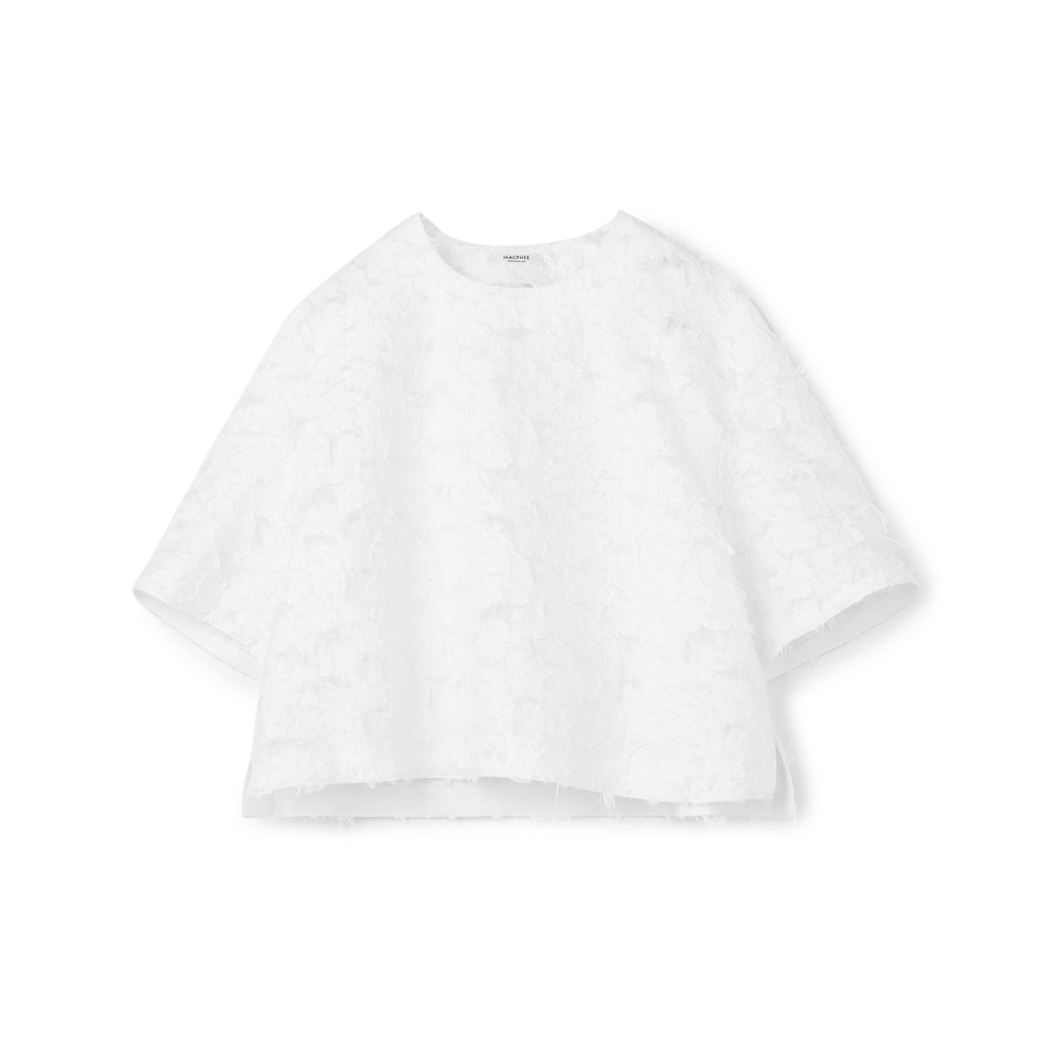 フラワーカットジャカード Tブラウス｜トゥモローランド 公式通販