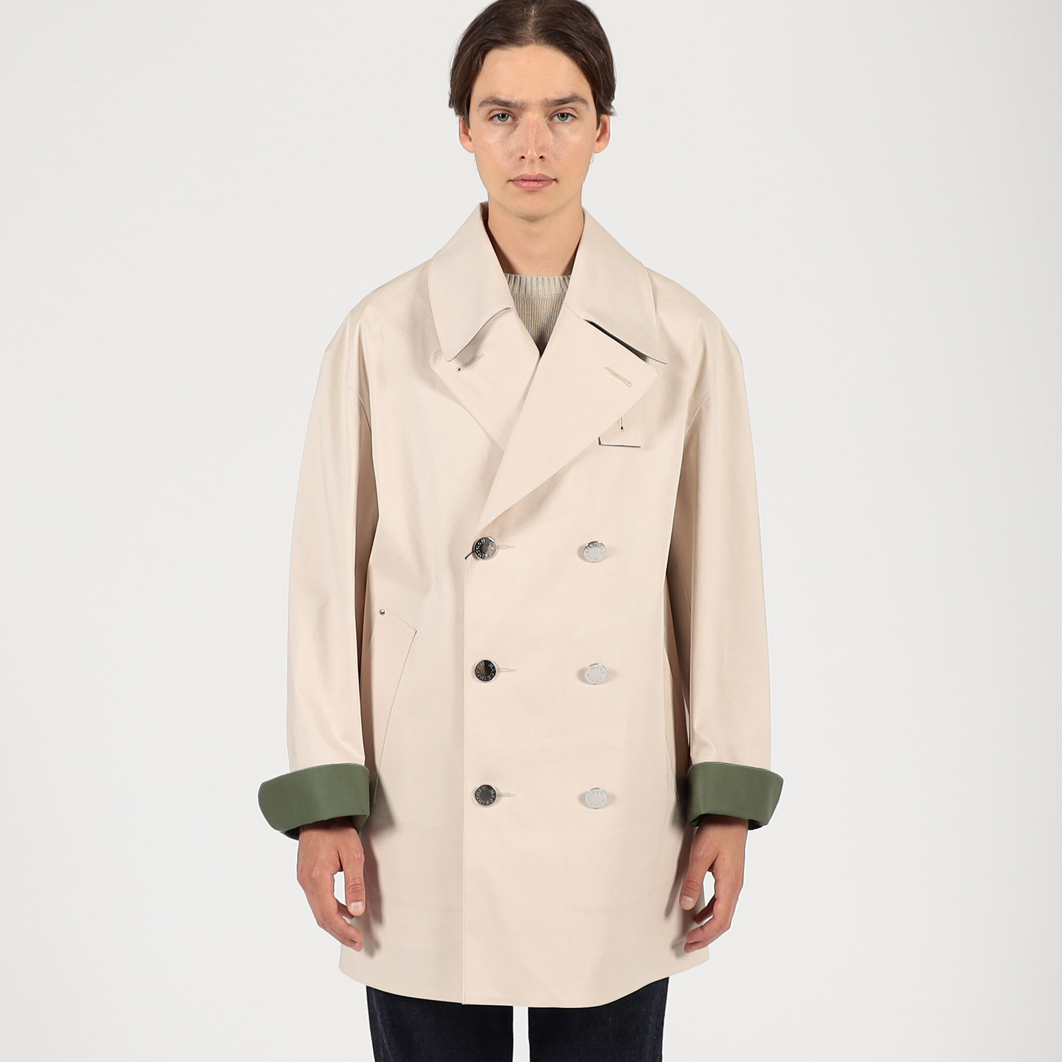 MACKINTOSH CANONBIE ダブルブレステッド ハーフコート