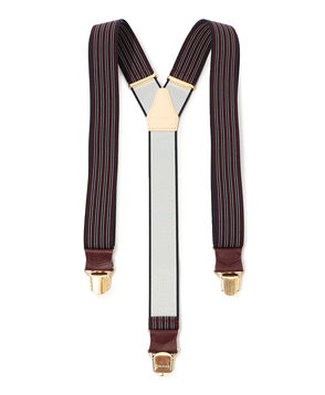 MAISON et VOYAGE Y字クリップ ストライプサスペンダー