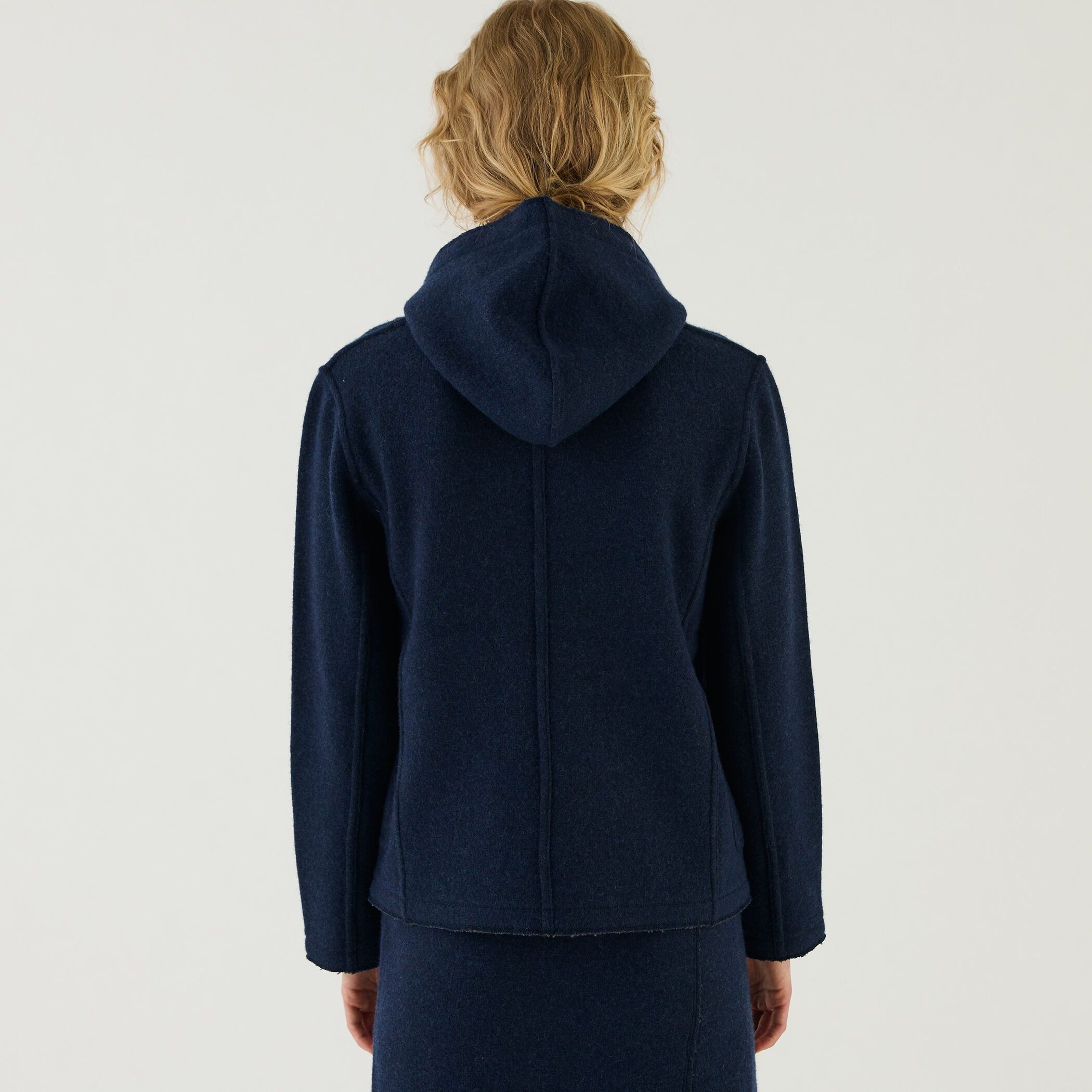 ウールコットンバックパイル フードジャケット｜トゥモローランド 公式通販