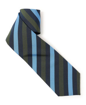 Atkinsons アイリッシュポプリン レジメンタルストライプネクタイ