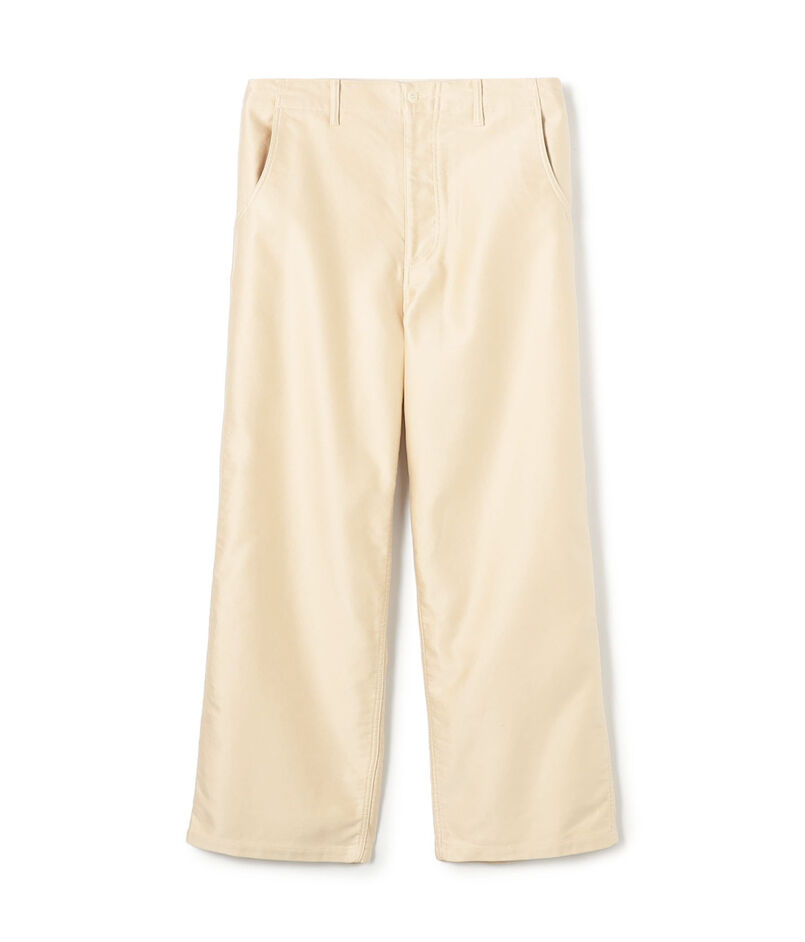 シーアイランドコットンモールスキン ストレートパンツ