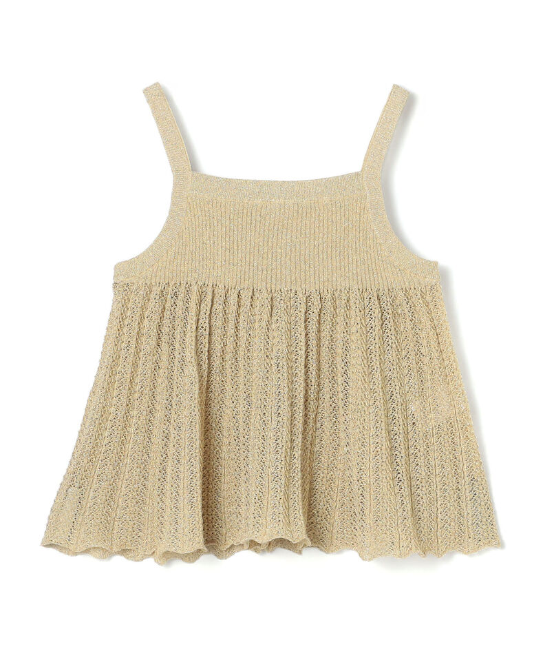 レーシーラメ フレアキャミソール