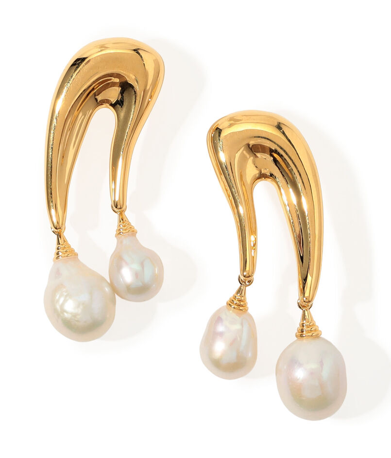 Lizzie Fortunato SCULPTURA パール ピアス