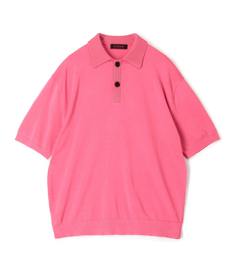 コットン ポロニットプルオーバー