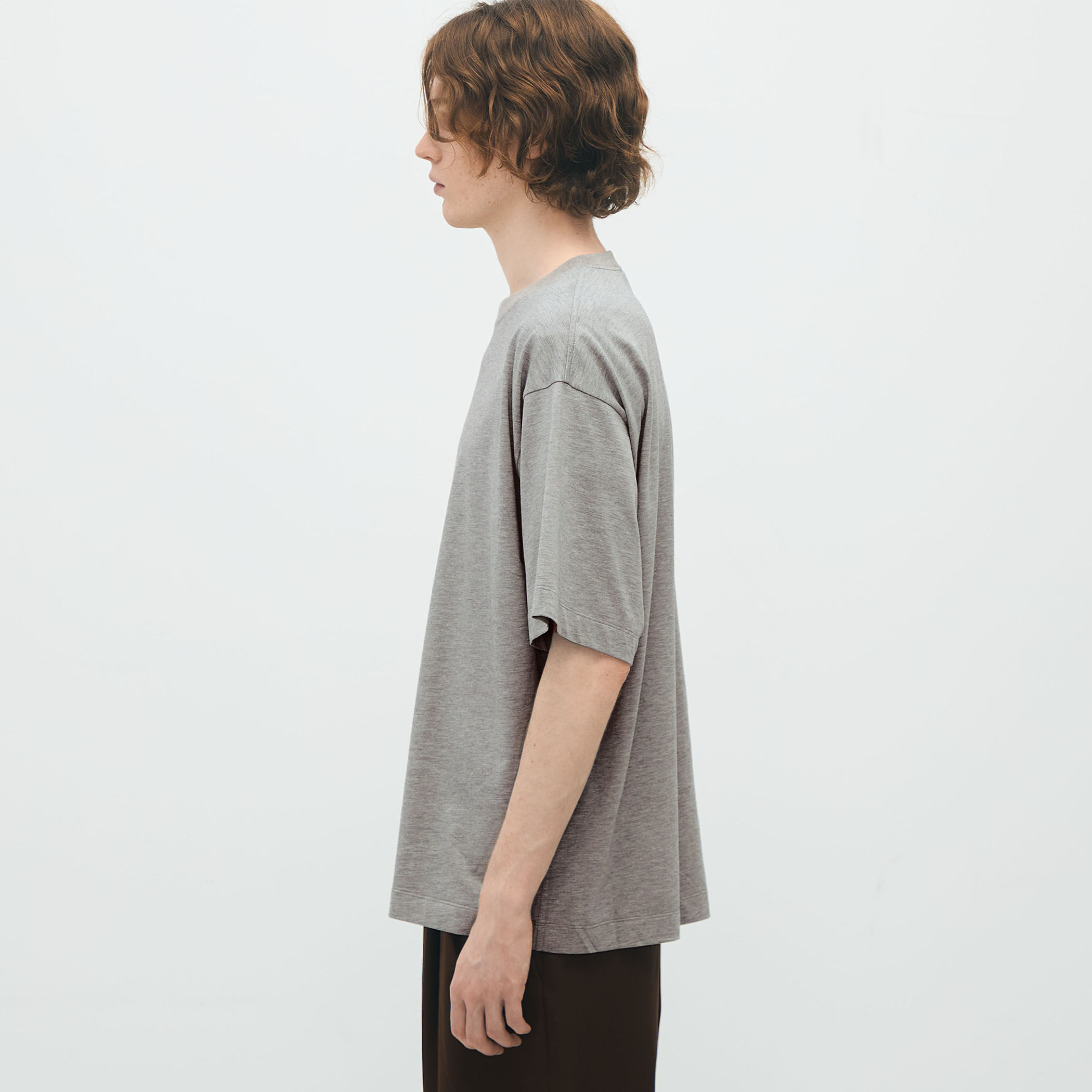 CABaN コットン ドロップショルダークルーネックプルオーバー CABaN tシャツ コットン ドロップショルダークルーネックプル