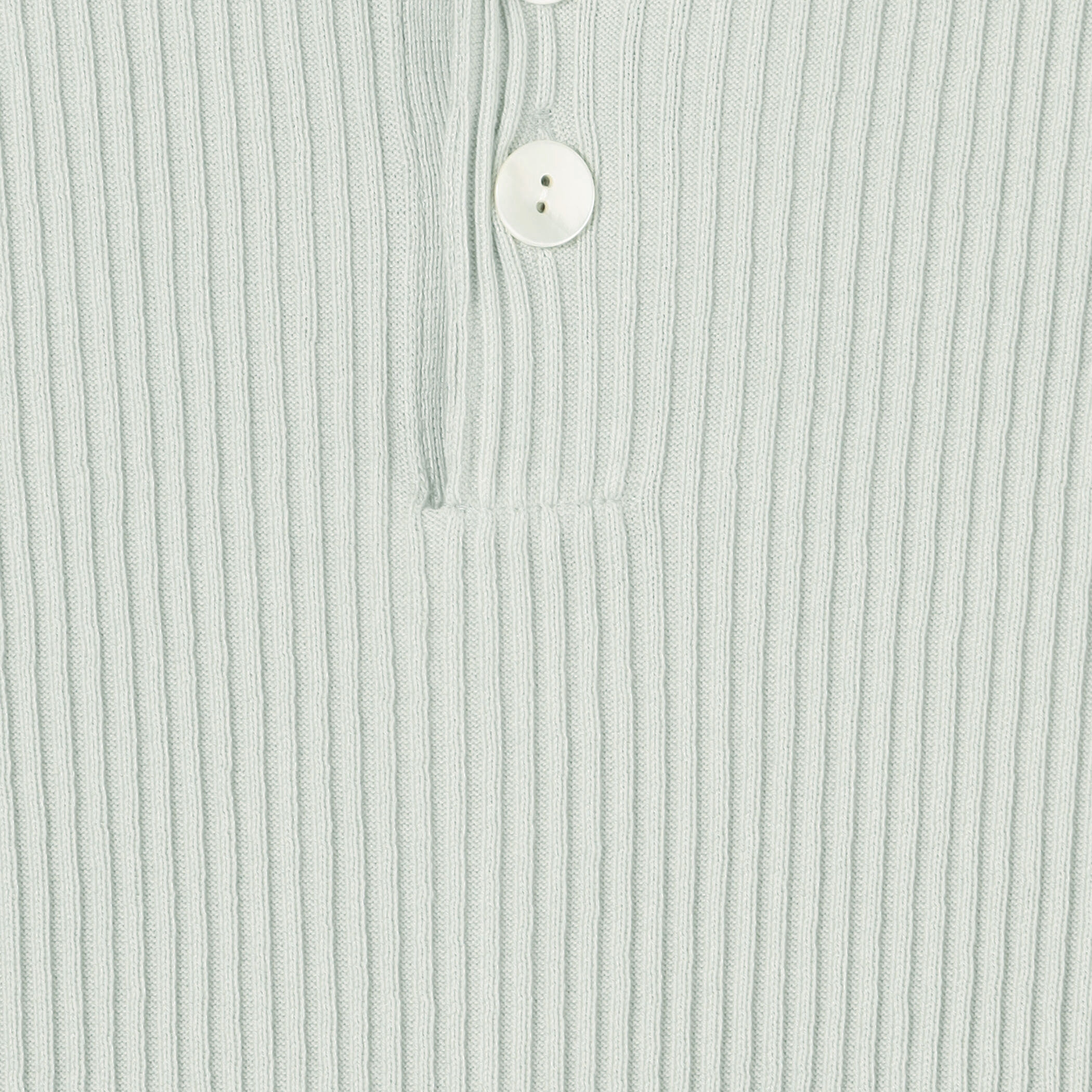 新品 今季 GALERIE VIE ギザコットンリブ ポロカラープルオーバー ギザコットンリブ ポロカラープルオーバー｜トゥモローランド