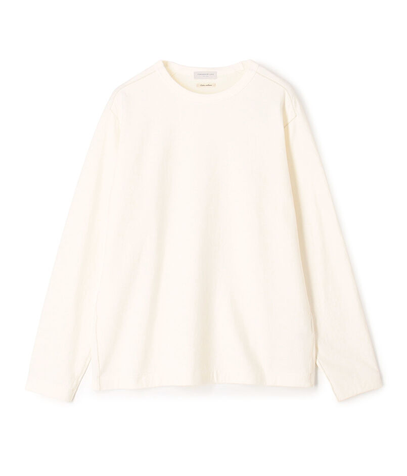 コットンカシミヤ 接結 クルーネックカットソー