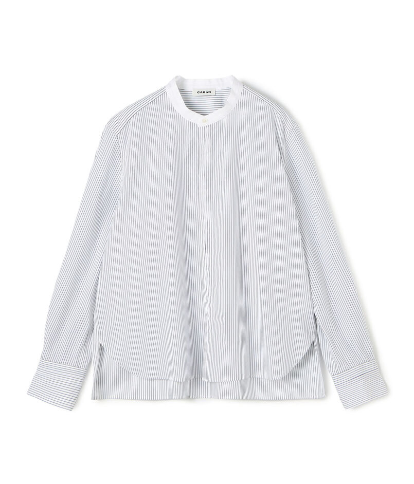 シャトルポプリン クレリックシャツ