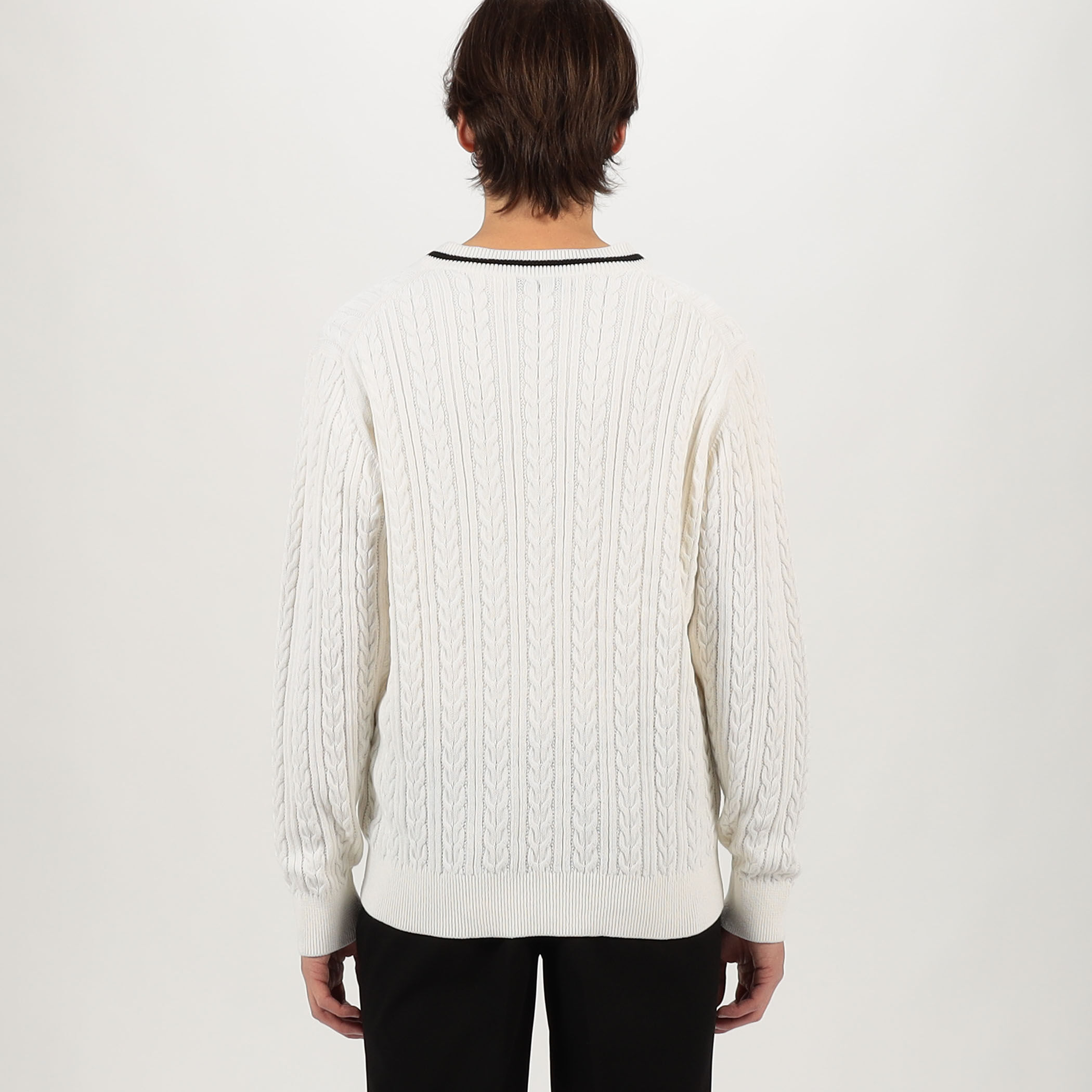 コットンケーブル Vネックニット｜トゥモローランド 公式通販