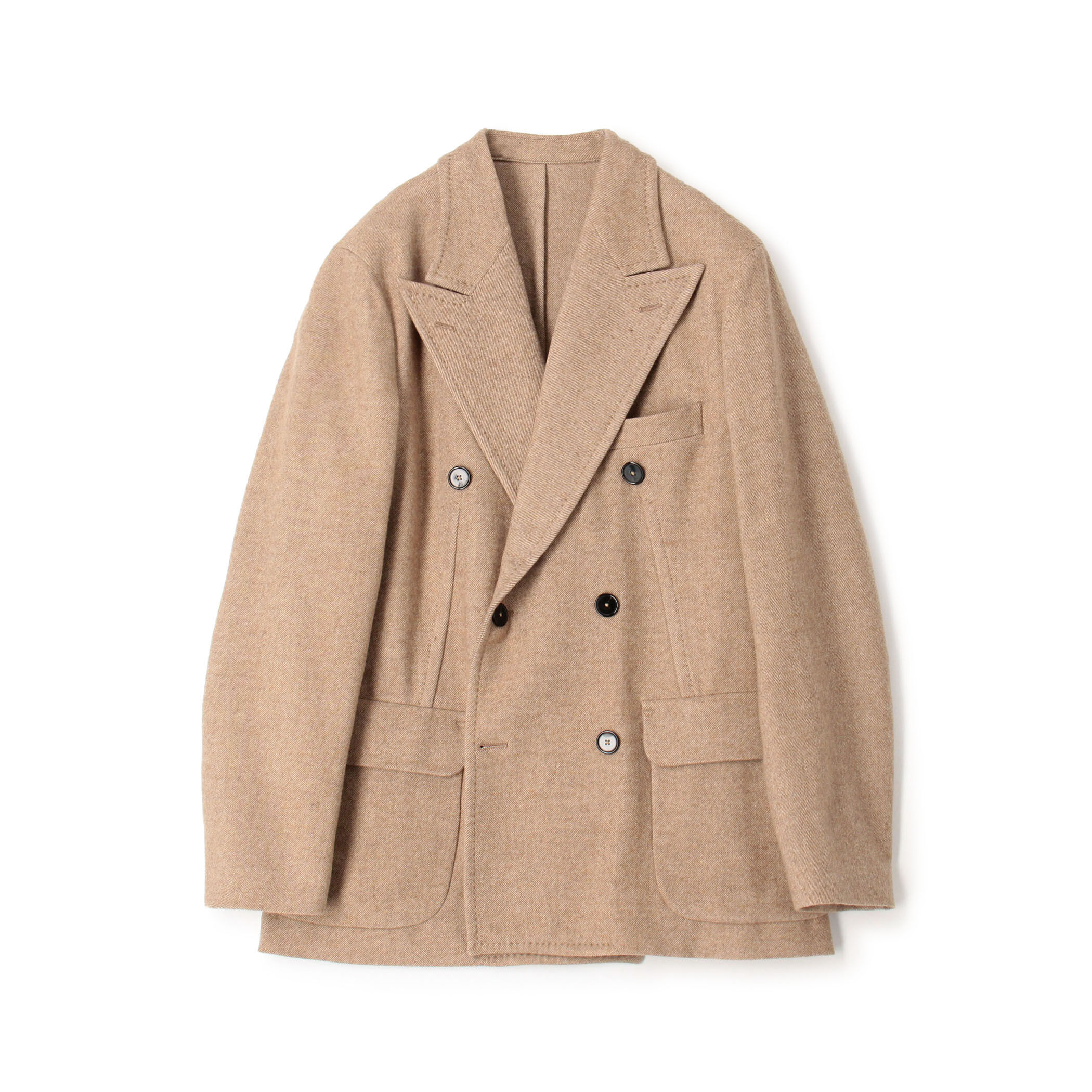 タスマニアラムウール ダブルブレステッド6Bジャケット