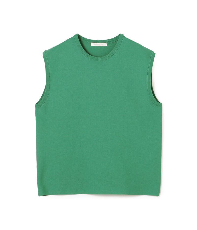 クレープコットンガーター ノースリーブプルオーバー