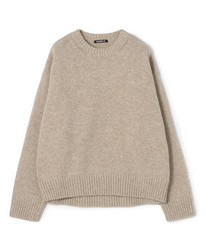 ファインウール クルーネックプルオーバー