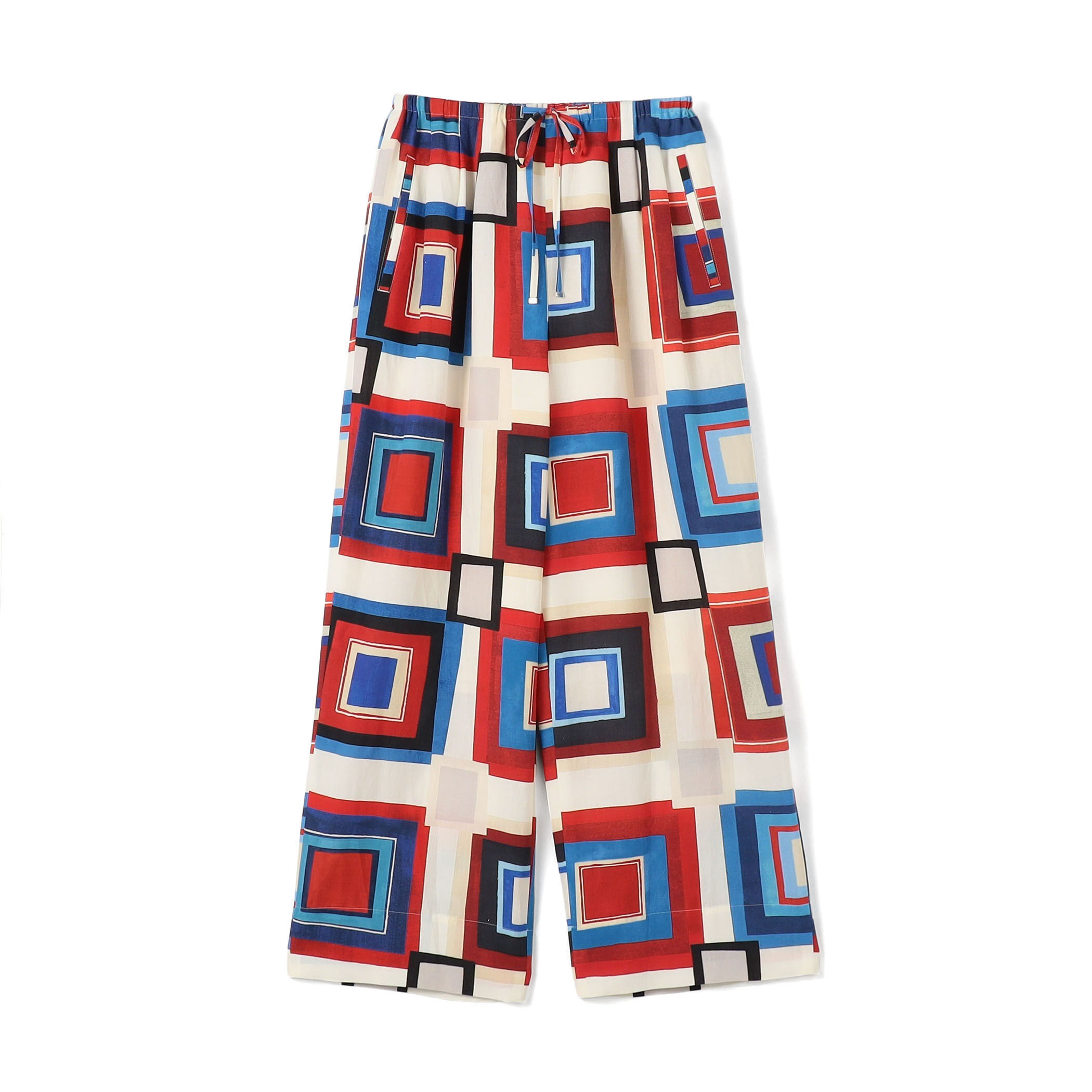 スキームプリント ドロストワイドパンツ｜トゥモローランド 公式通販