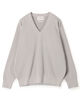 TOMORROWLAND tricot コットンポリエステルプレーティング  Vネックニット