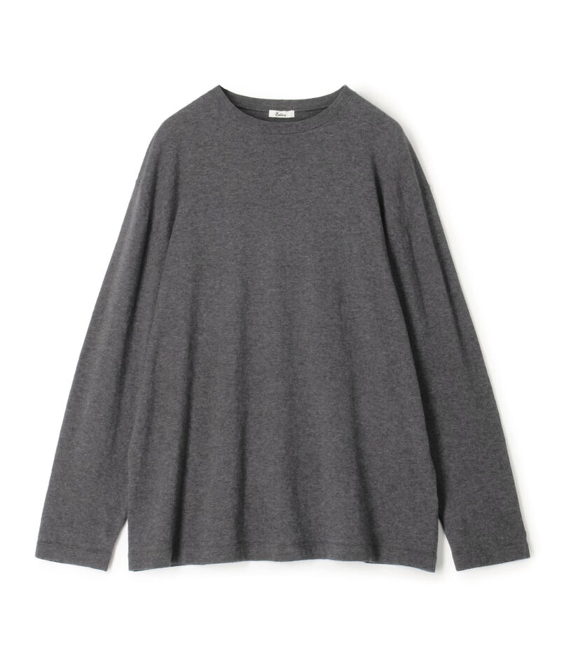 コットンカシミヤ ロングスリーブトップス
