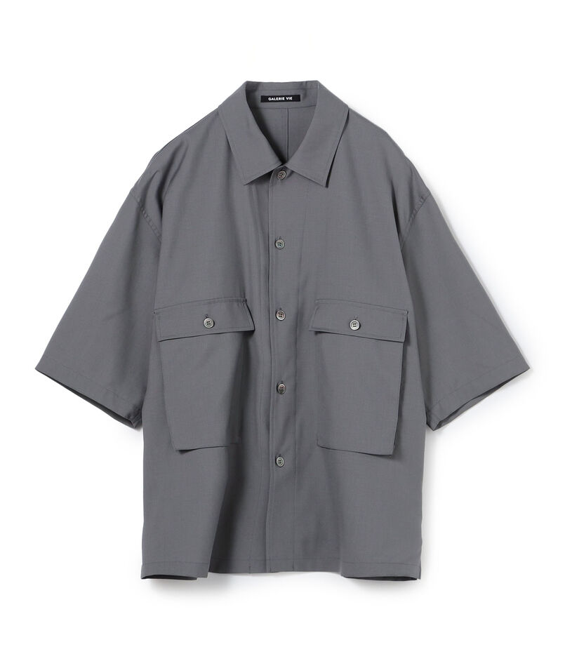 ウォッシャブルトロピカル ハーフスリーブシャツ