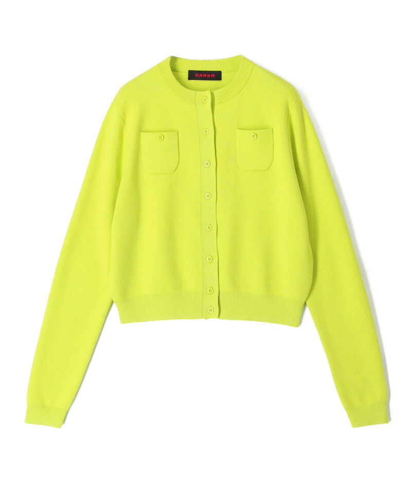 コットンカシミヤ クルーネックカーディガン