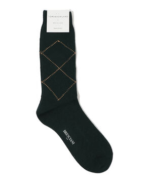 BRESCIANI ウールナイロン アーガイルソックス