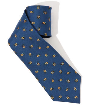 ERRICO FORMICOLA シルクプリント 花柄ネクタイ