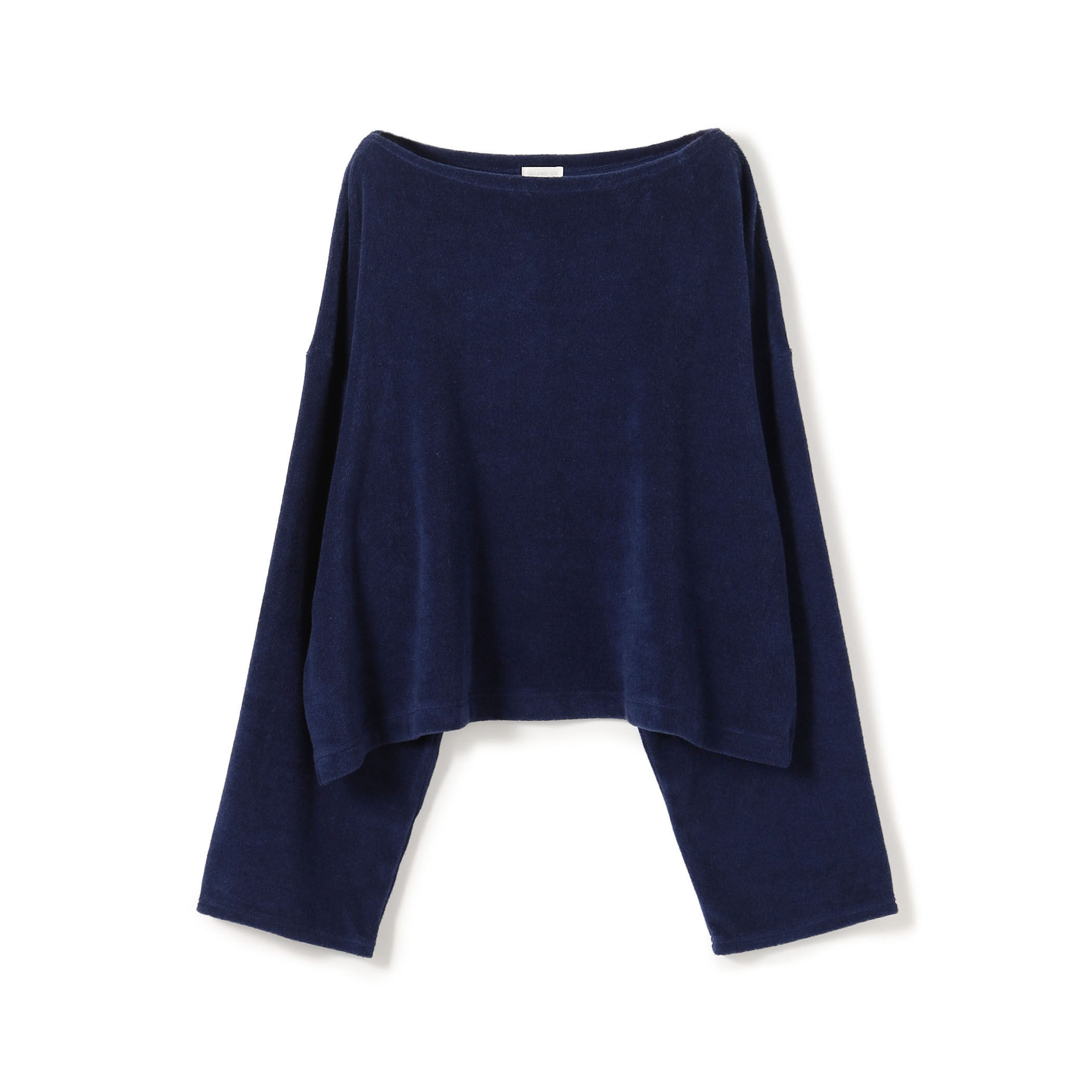 コットンカシミヤパイル ボートネックプルオーバー｜トゥモローランド