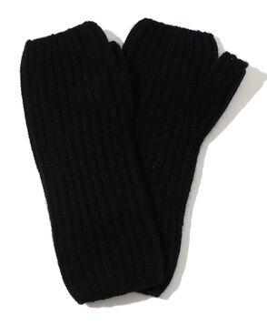 Johnstons of Elgin カシミヤ リブニットグローブ