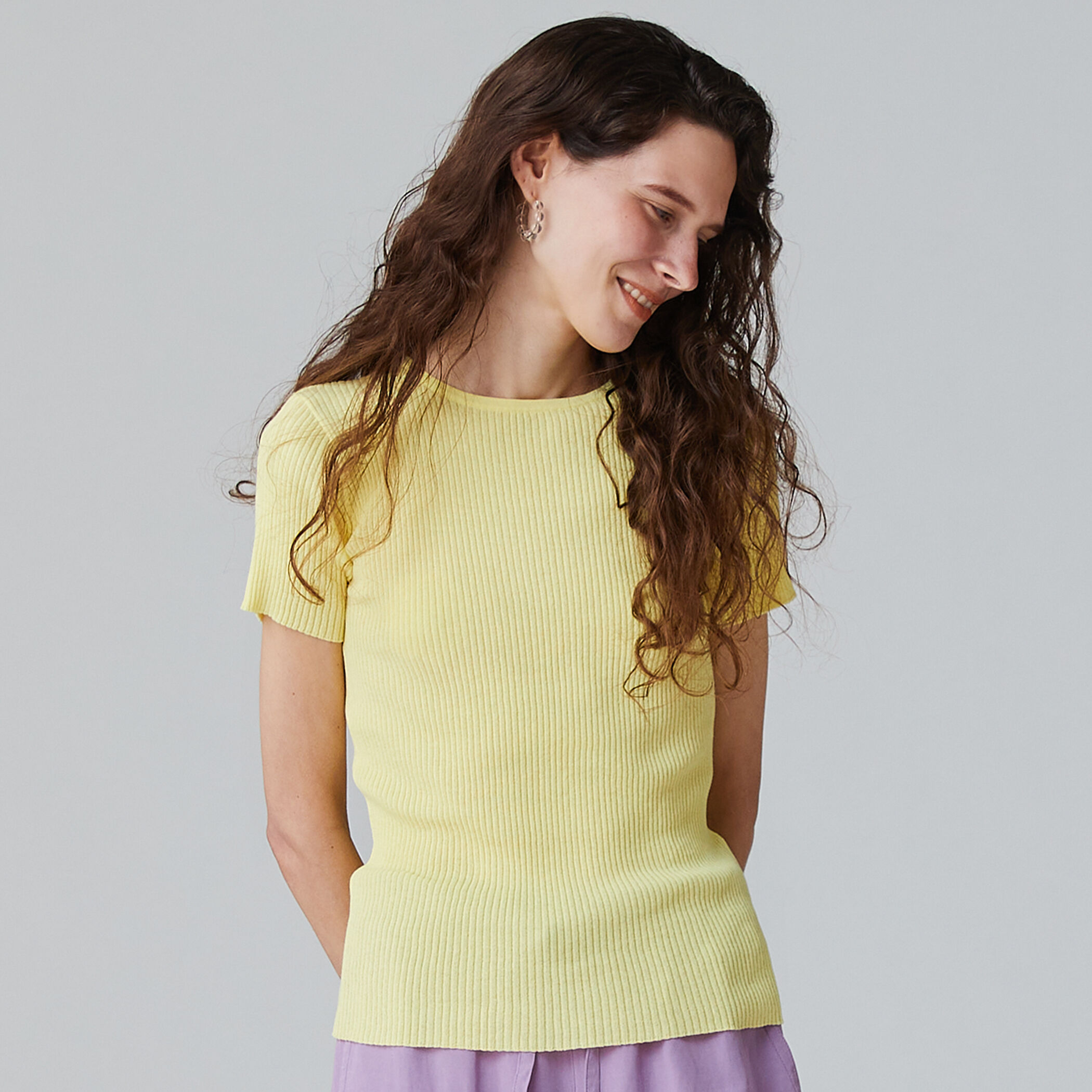 MACPHEE - 【新品未使用】MACPHEE - コットンナイロンリブクルー