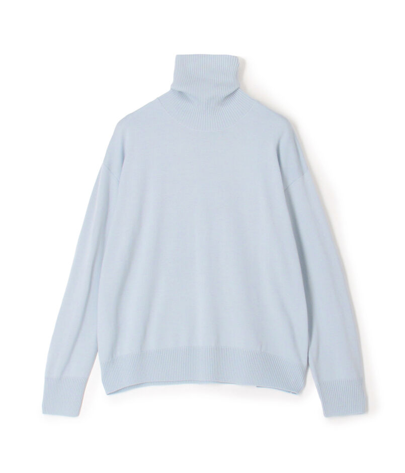 ウーステッドウール タートルネックプルオーバー