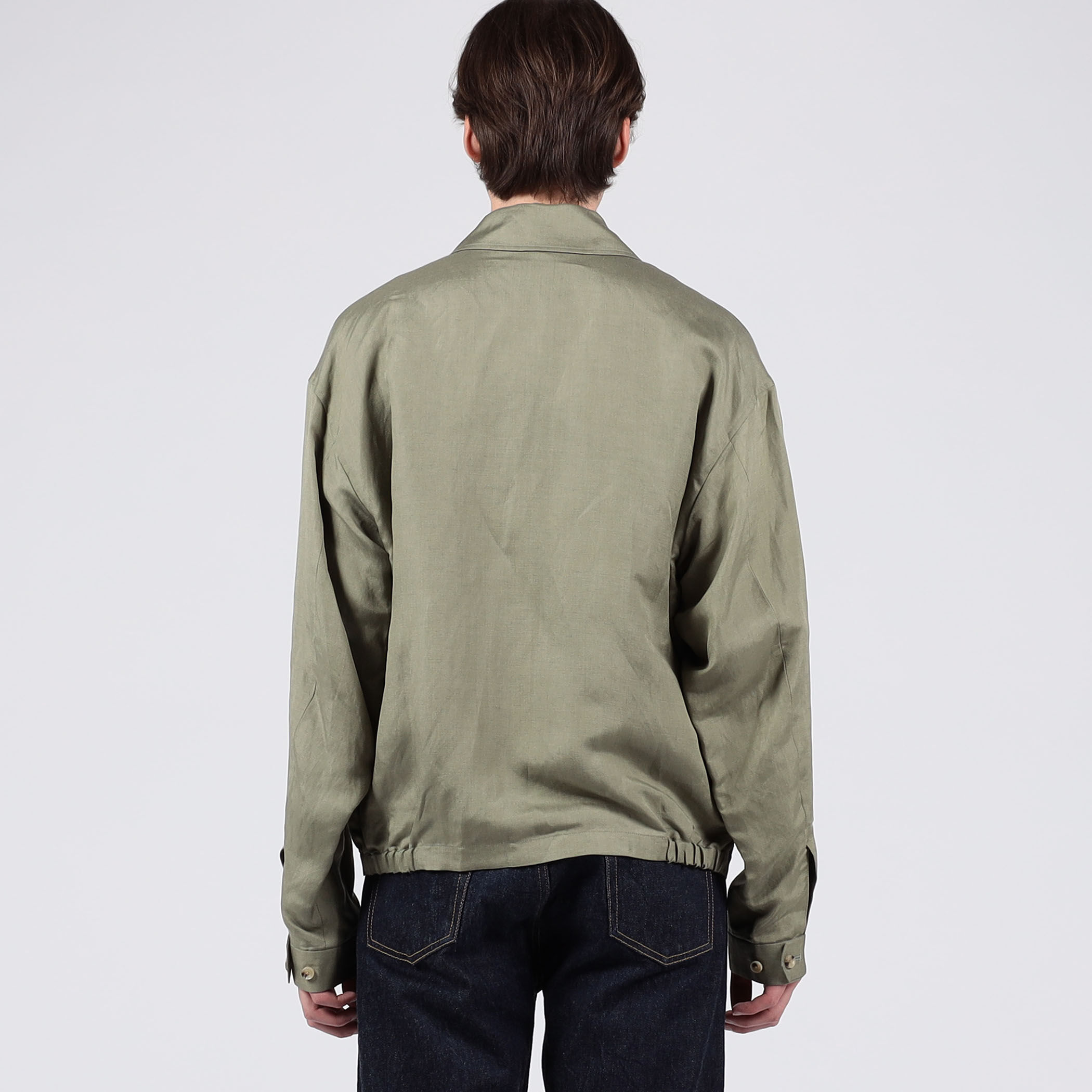 別注】The CLASIK SHIRTS HARRINGTON リネンシルク ブルゾン