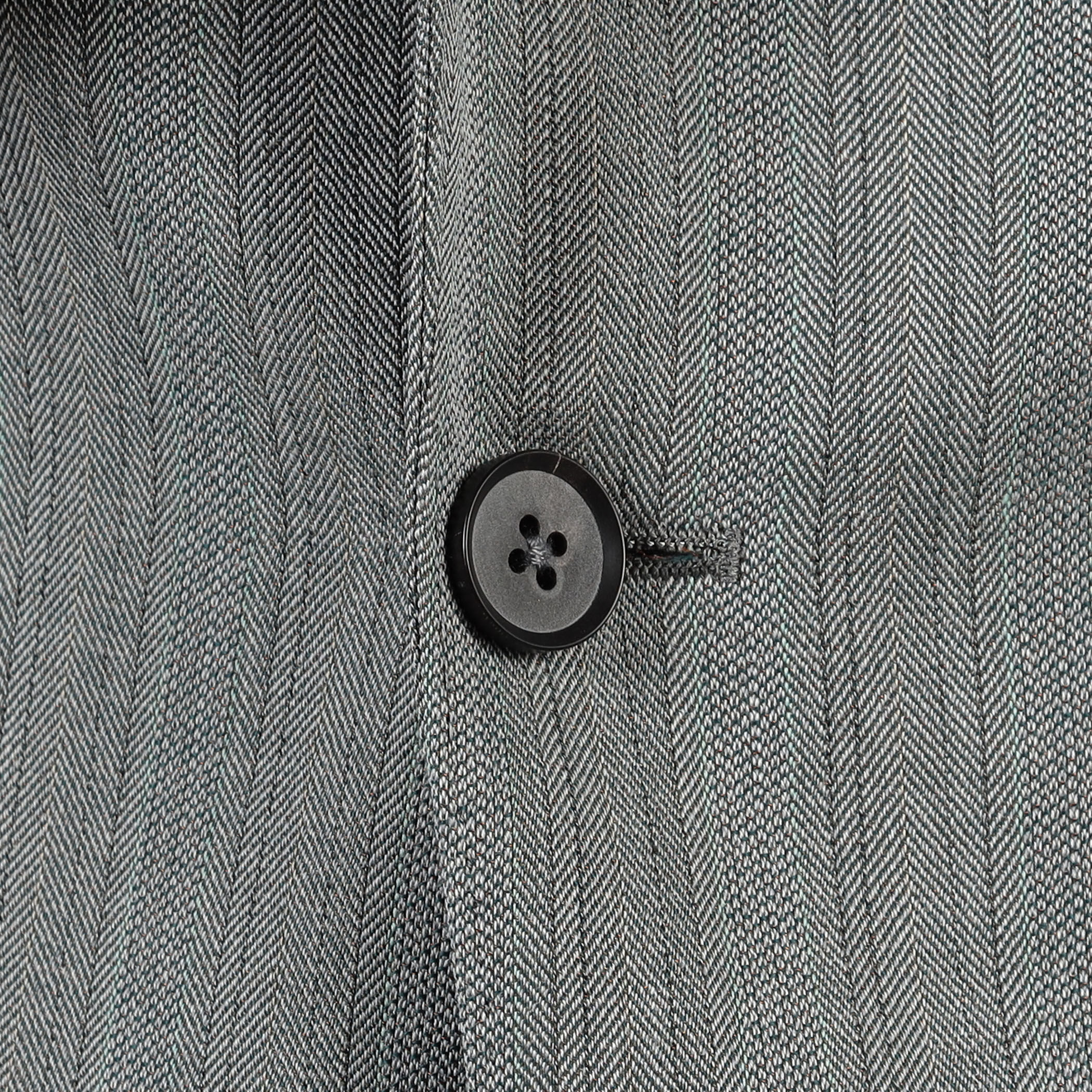 サイズ3 マーティーアンドサンズ アンコンシングルジャケット 撚杢へリンボーン MAATEE&SONS ヘリンボーン アンコンシングルジャケット