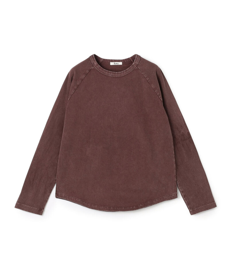 コットンガーメントダイ ロングスリーブプルオーバー