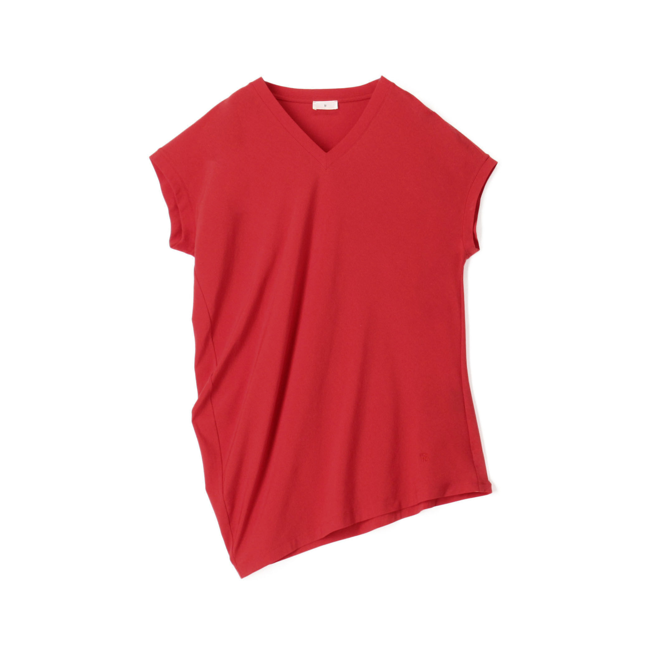 tシャツ TOMORROWLAND .B コットンテンセル アシンメトリートップ レディース TOMORROWLAND .B tシャツ コットンテンセル アシンメトリー