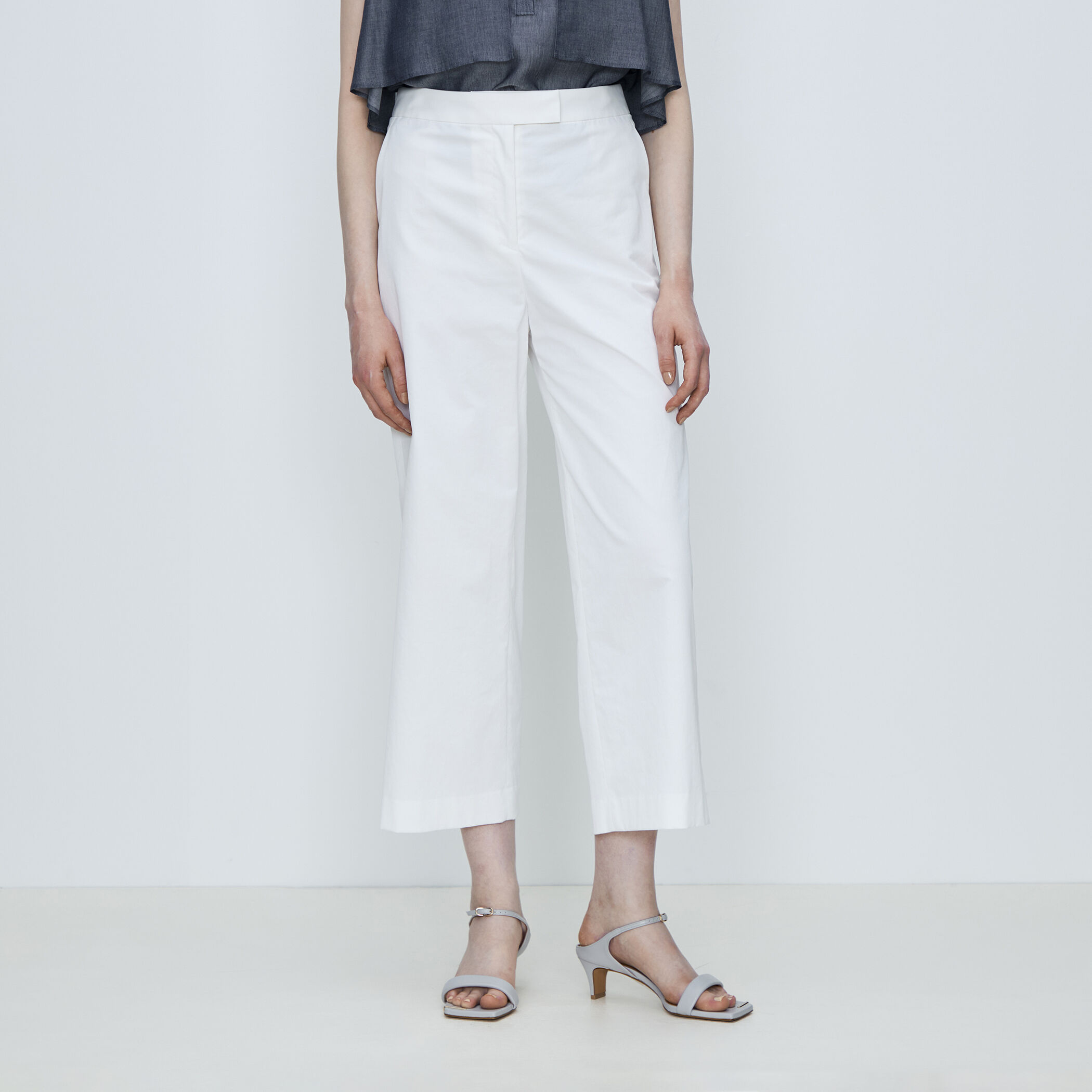 トゥモローランドコレクション 一部WEB先行予約】ドライツイル セミワイドパンツ｜トゥモローランド