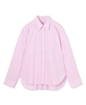 コットンハイカウントタイプライター バックタックシャツ