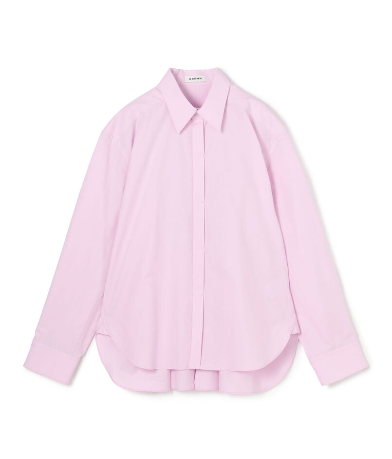 コットンハイカウントタイプライター バックタックシャツ