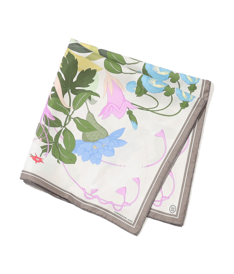 ATELIER TOMORROW FLOWER シルクスカーフ