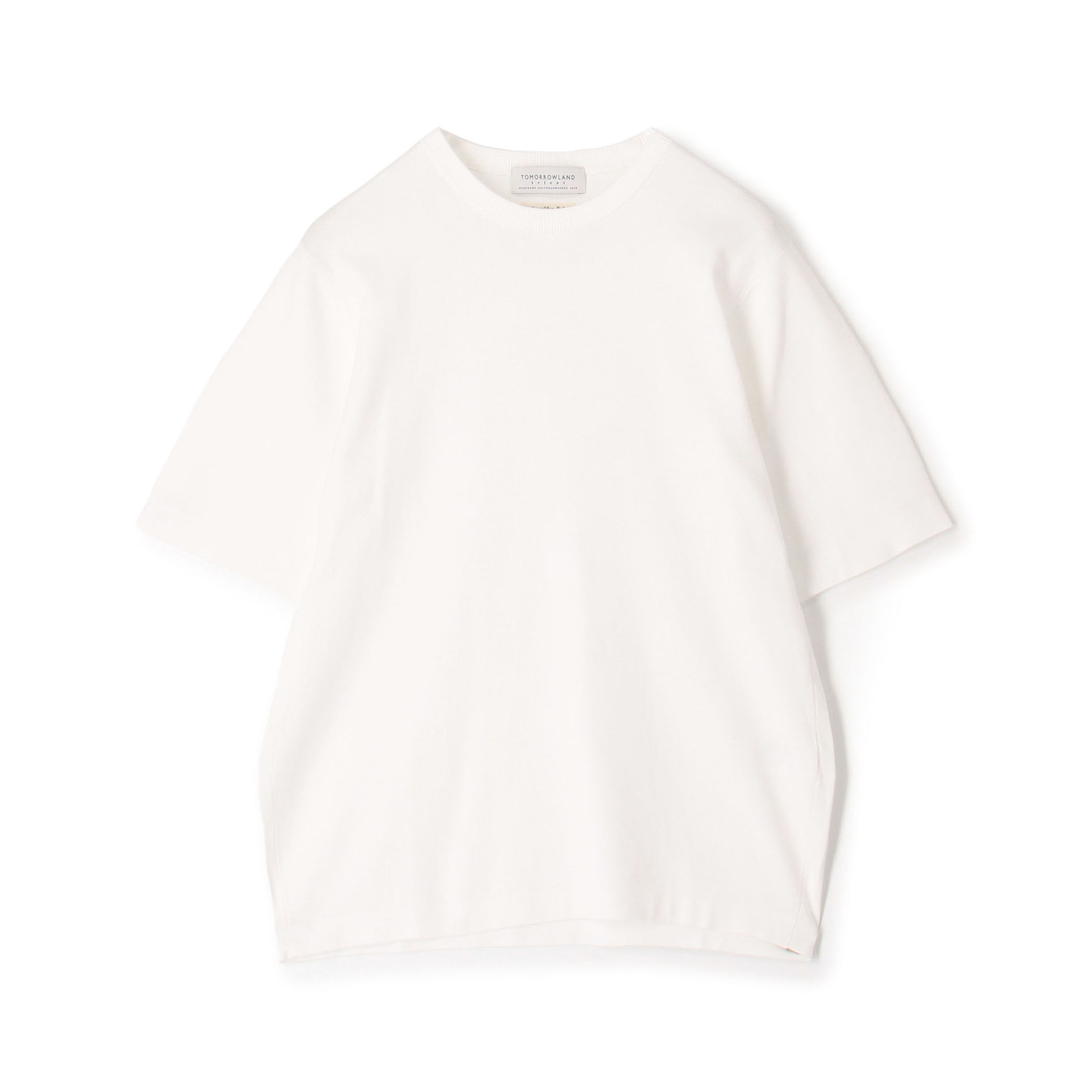 TOMORROWLAND tricot シーアイランドコットン ハーフスリーブクルー