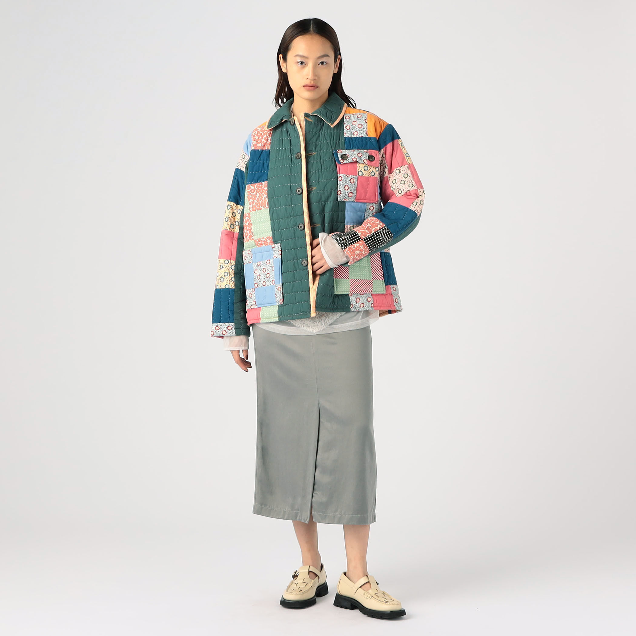 BODE DOTTED DAISY QUILT WORKWEAR JACKET｜トゥモローランド