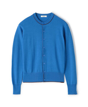 プレーンウール クルーネックカーディガン