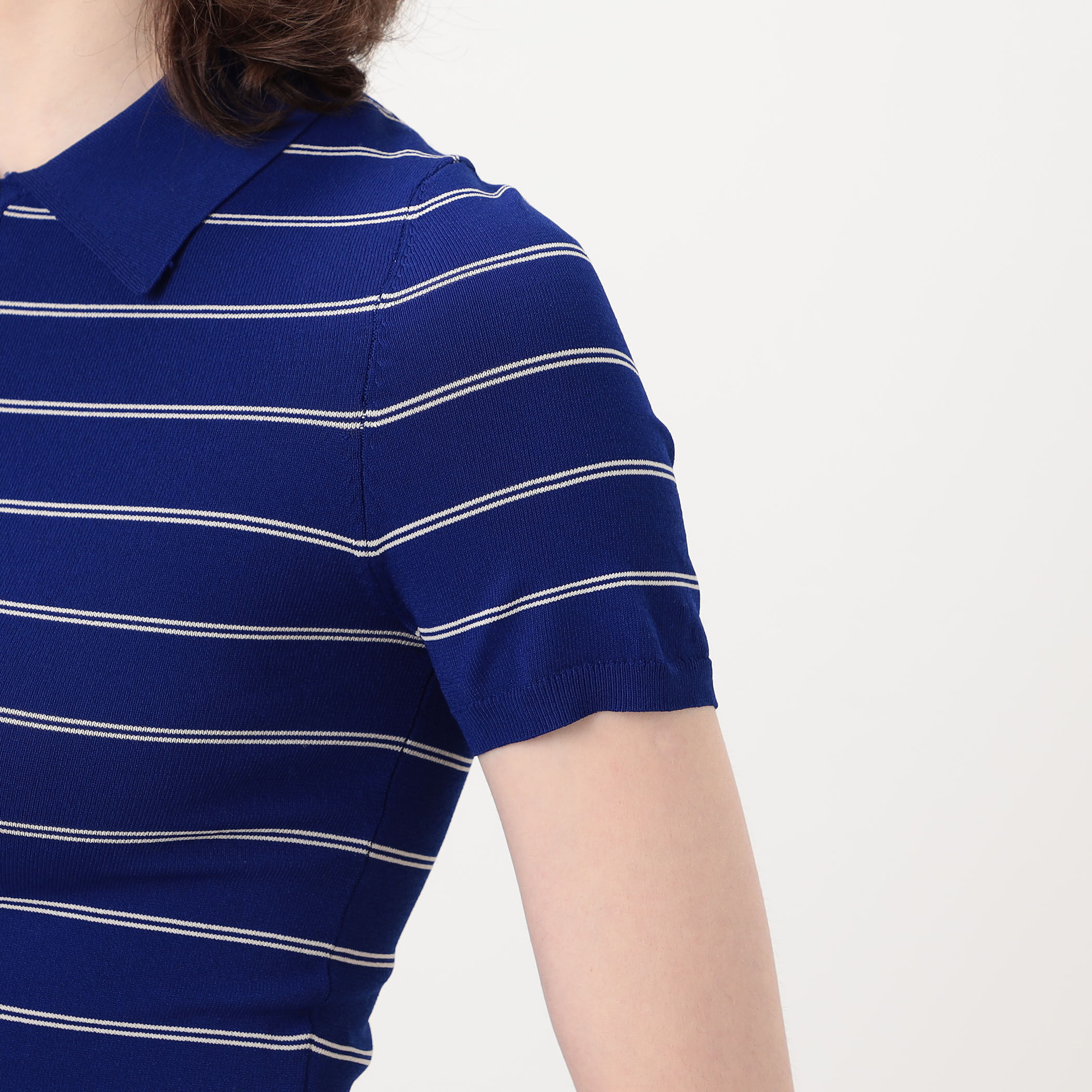SHUSHU/TONG Striped Knit Polo ボーダー ポロニット