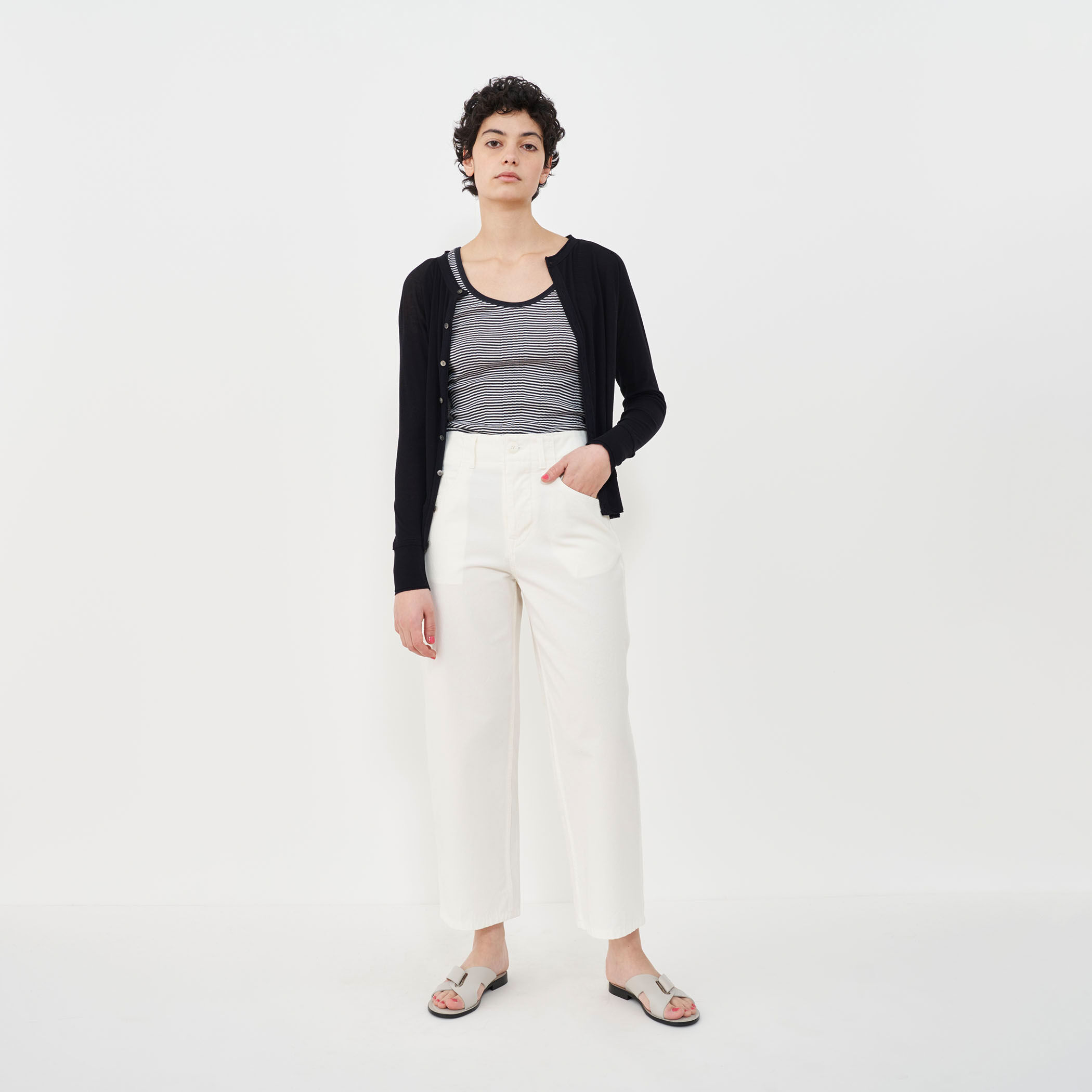 新品　ギャルリーヴィー　２万円　リネンジャージー フーデッドカーディガン 新品 ギャルリーヴィー 2万円 リネンジャージー フーデッド