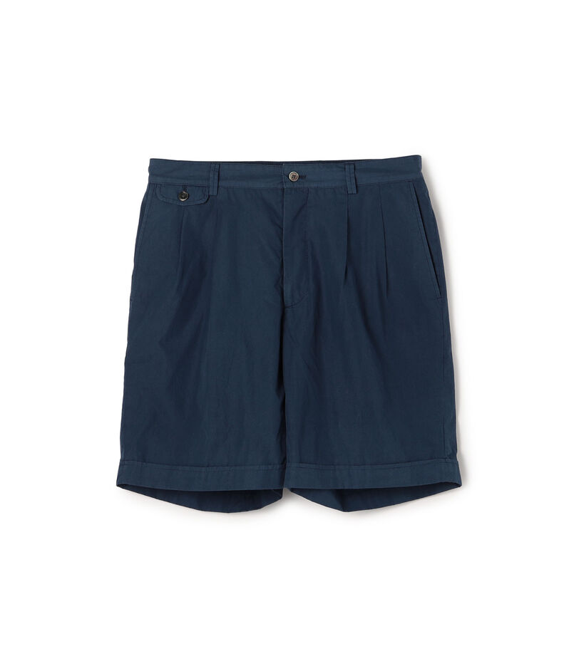 120/2コットンタイプライター 2プリーツショーツ