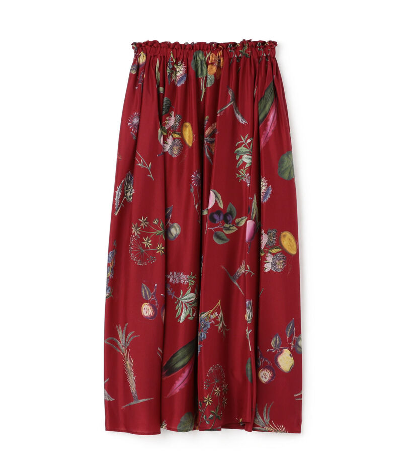■CABaN NEW BOTANICAL シルク ロングスカート