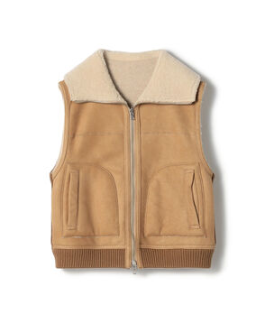 NICOLSON ニットコンビリバーシブルベスト
