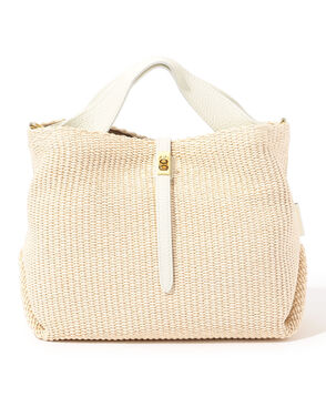 VIOLAd'ORO イタリアンラフィアシート 2WAYトートバッグ M