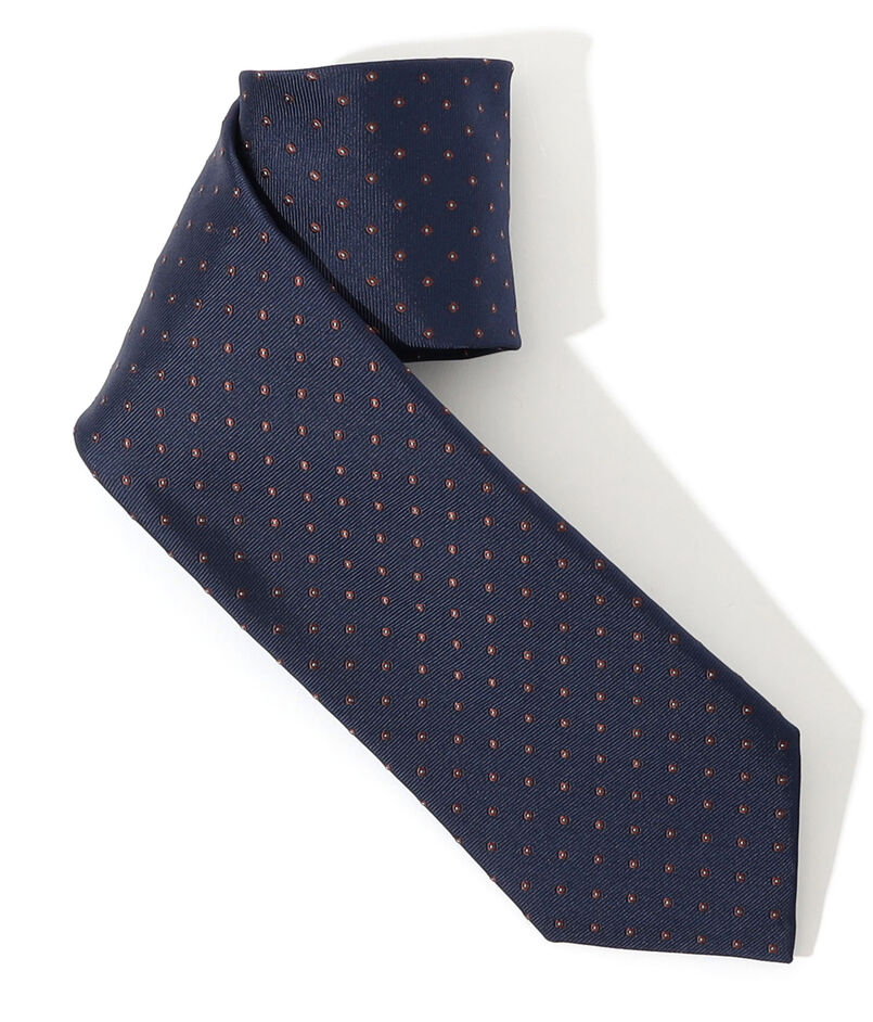 FRANCO BASSI シルクジャガード 小紋柄ネクタイ