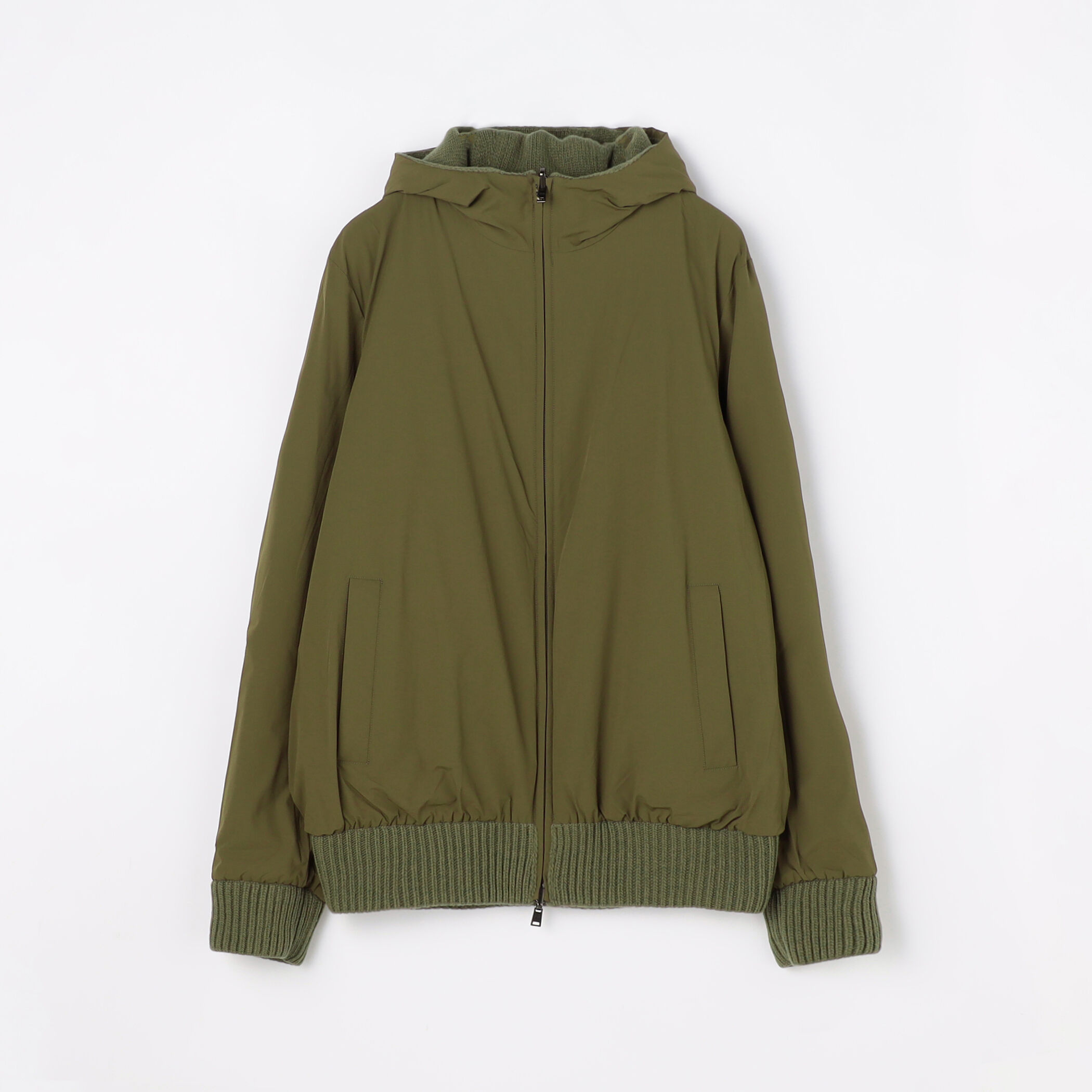 HERNO フーデッド ニットブルゾン｜トゥモローランド 公式通販