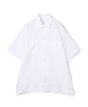 リネン ショートスリーブ ワンナップカラーシャツ