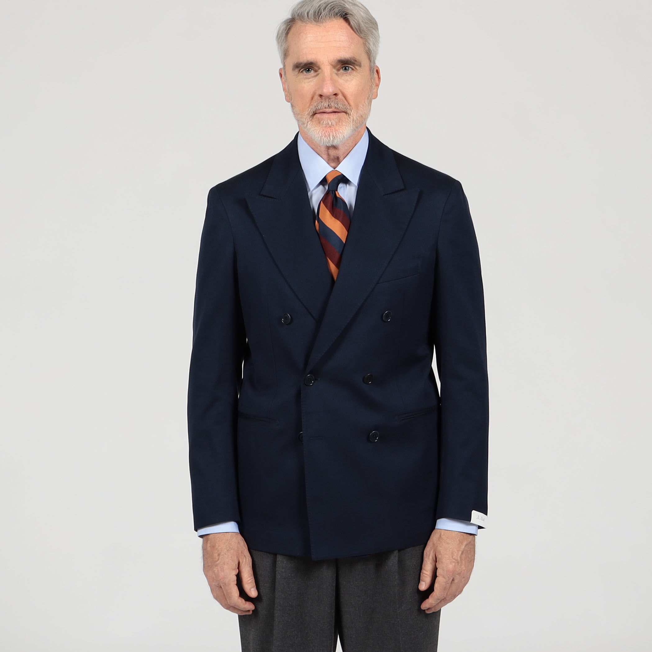 別注】De Petrillo SIBILLA コットンシルクツイル ダブルブレステッド